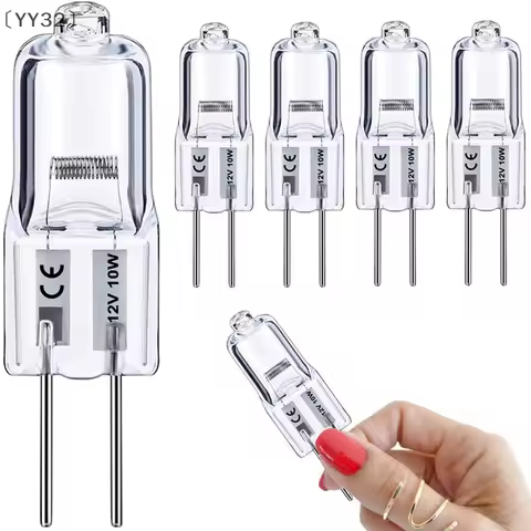 〔YY32〕10Pcs/Set 5W 10W 20W 35W 50W 2900K Halogen Warm Energy G4 12V Bulbs Indoor Lighting Light JC B