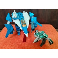 1983 Mospeada, BLUE Legioss, Gakken AFC-01H, 1/35, 23cm TALL + 1980 13cm GREEN Legioss, as is