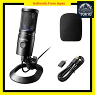 Audio-Technica AT2020USB-X Condenser Microphone with Mute Button and Volume Control - USB-C, No Driv