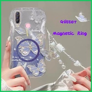 ๑ Dreamy Blue Purple Butterfly Vivo Y17 Y15 Y12 Y11 Y12i 1904 1906 1902 1901 1915 Y19 U10 Soft El