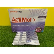 ACTIMOL 650 MG ( PARACETAMOL 650 MG)10 BIJI