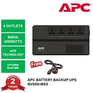 APC UPS Battery Backup BV800I-MS / BV800I-MSX BV 800VA Wtih 3-Pin Cable
