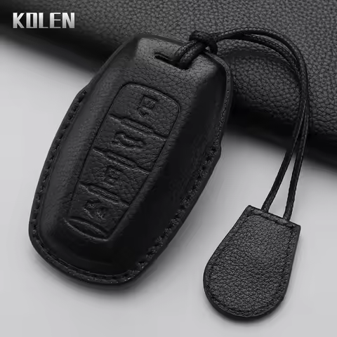 Leather Car Key Case Cover Shell For Great Wall Haval Jolion 2022 H6 H7 H4 H9 F5 F7 F7X F7H H2S GMW 