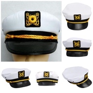 Nova Sailors Captain White Hat Navy Marine Dance Hat Unisex Skipper Ship Sailor Navy Hat Fashion