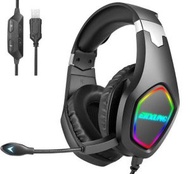 #N/A - 頭戴式耳機線控電腦耳機(7.1黑色)#Q901021192