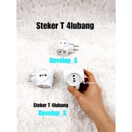 T Adapter Plug Multi 4-Pin Electrical Plug/