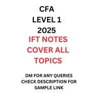 cfa level 1 2025 IFT notes