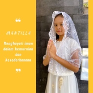 Mantila Mantilla Catholic Mass Veil for Children Catholic Mass Veil INFINITY Veil