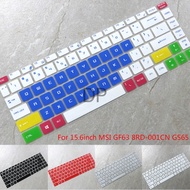 Ultra-Thin Silicone Laptop Computer Keyboard Cover Suitable For 15.6inch Msi Gf63 8rd-001cn Gs65