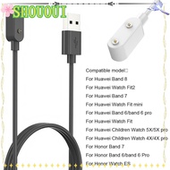 SHOUOUI 2PCS 100cm Quick Charger Fashion Watch Accessories Sports Fast Charging Cord Station for Huawei Band 8 7 6 NFC