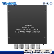 【Fast delivery】 โมดูลขยายเสียง ZK-HT21 ขนาดกะทัดรัด พร้อม Bluetooth AUX USB TDA7498E สำหรับระบบเสียง