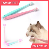 Emmeliestella Small dog & Cat Toothbrush 360 Degree Soft Silicone, Cat Dental Care, Pet Toothbrush, 