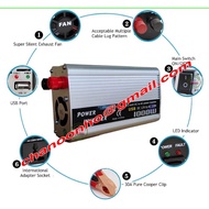 [READY STOCK] 500w | 1000w Car Power Inverter DC 12V to AC 220V Inverter