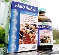 ENRO ONE @ (Chai 100ml) Goovet Tiêu chảy nặng viêm ruột phân đen phân vàng bọt đi ỉa nặng tiêu chẩy