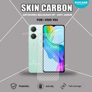 Vivo Y03 Vivo Y03T Garskin Anti-Scratch Back Skin Carbon Transparent Vivo Y03 Vivo Y03T