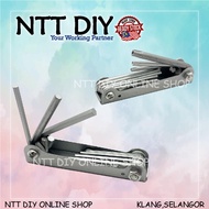 NTT DIY 8PCS Allen Key Hex Folding Allen Key Set MM or Torx Key Set [ Ready Stock ]