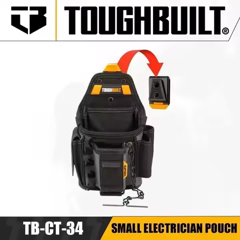 TOUGHBUILT TB-CT-34 Small Electrician Pouch Multi-functional Portable Sturdy and Durable Storage Too