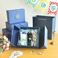 door gift kahwin hadiah murah bajet gift gift for women Kotak hadiah biru, kotak hadiah hari jadi, k