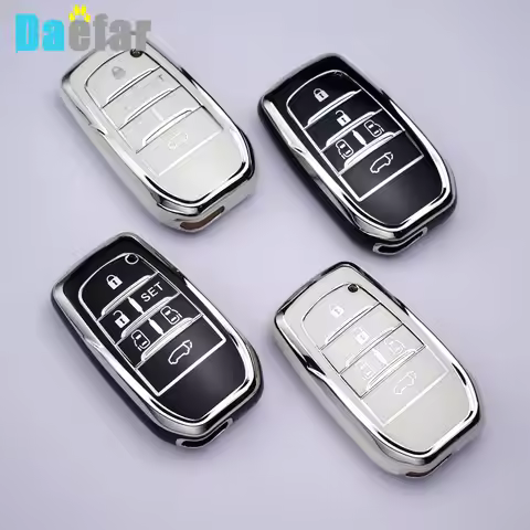 5 6 Buttons TPU Car Key Cover Case For Toyota Alphard PREVIA Voxy Noah Esquire Vellfire Harrier Remo
