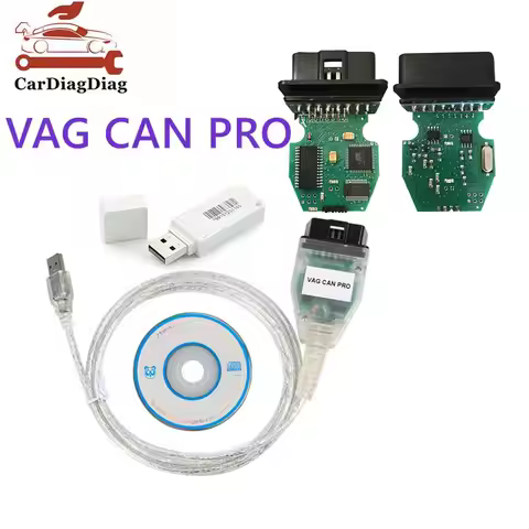 VCP VAG Can Pro 5.5.1 with Dongle OBD2 for Audi Car Diagnostic Cable VCP Scanner Support Bus UDS K L