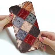 Cobbler Legend Multi Card Purse Cow Leather Zipper Long Wallet Woman Clutch Bag