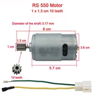 มอเตอร์สำหรับรถยนต์ไฟฟ้าของเด็ก550 RS390 RS380 12V 6V DL555 24V 10ซี่