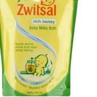 Zwitsal Baby Milky Bath rich honey 450ml refill