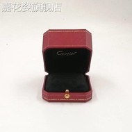Round Corner Jewelry Box Red High-End Proposal Diamond Ring Box Pair Ring Box Retro Ring Box Suitabl