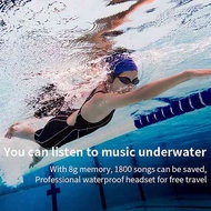 Wireless Earphones IPX8 S1200 Waterproof Swimming Headphone Sports Earbuds Bluetooth Headset Stereo 8G MP3 Player