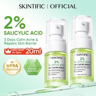 SKINTIFIC 2% Salicylic Acid Anti Acne Serum Acne Scars Dark Spots Skincare Brightening Niacinamide E