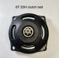 6 teeth 25H clutch bell for Small Chain chinaped stand up gas scooter 2&amp;4 stroke 49cc 52cc 63cc 71cc Direct Drive Set up