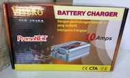 Charger AKI Mobil 10 A,Smart Fast Charger Accu/Aki 12v 10a