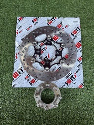 จานเบรคSwitแท้ขนาด220มิลหมุดเเสตนเลส พร้อมสเปเซอร์ฟรีน็อตเลส8ตัว ใส่เวฟ125R/S/บังลม ใส่ได้เลยไม่ต้อง