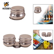 [KOZEEY] Stainless Steel Oil Paint Pot Container with Lid, No Leakage Oil Paint Dipper Cup for Oil P