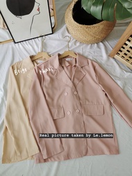 7 colors Korean Plain Oversize Blazer