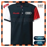 G Audi Logo Polo T Shirt Logo Sulam RS S Line Casual Racing Team Performance Motorsport Rally Turbo 