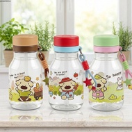 JUNMPER2R Straw Cup, Leak-Proof 580ML Water Bottle, Portable Plastic With Handle 3-Way Drinking Coff
