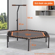 B&G Sàn nhún lò xo Trampoline 50inch có tay vịn dành cho mọi lứa tuổi Thiết kế gấp lại gọn gàng và