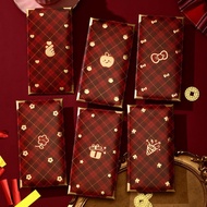 Set of 6 Traditional Red Apple Red Envelopes CNY 2026 Binh Ngo - S777 D7