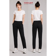 Toms Girl Women's  Taper Cut Elastic Waist Light-Weight Breathable Yoga Long Pants 69-481