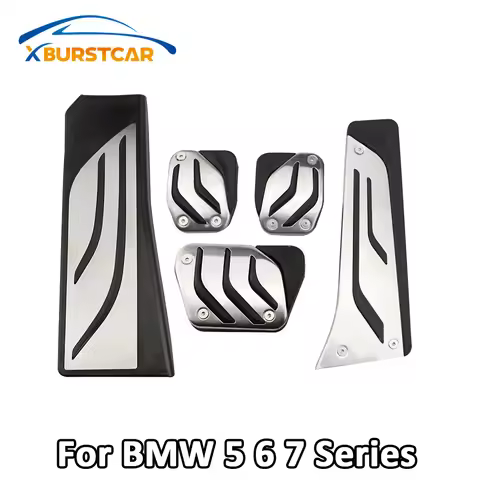 No Drilling LHD Car Pedal Cover for BMW 5 6 7 Series E65 E67 E68 F01 F02 F10 F11 F07 F12 F13 LHD Gas