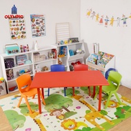 Olympic Paket Meja Kursi New Normal MT KIDS 120 - Meja Tulis Anak / Meja Aktivitas + Kursi Anak Pla