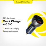 Baseus 65W Car Charger Dual USB Quick Charge 4.0 3.0 USB Car Charger for Huawei SCP QC4.0 QC3.0 Fast