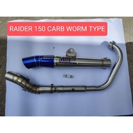 AUN OPEN PIPE REPLICA WORM TYPE RAIDER 150 CARB ALL BREED