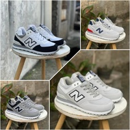 Sepatu New Balance 574 Classic Putih Hitam Sepatu Sneaker Sepatu Casual pria