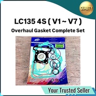 Yamaha LC135 135LC LC 135 4S 4 Speed 4Speed V1 V2 V3 V4 V5 V6 V7 Overhaul Complete Gasket Set GP Eng