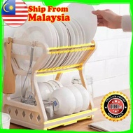 🔥READY STOCK🔥TEMPAT LETAK PINGGAN 2 TINGKAT aka 2TIER LAYER PREMIUM PLASTIC DISH - annresources