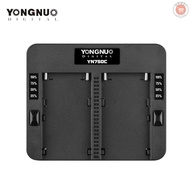 YONGNUO YN750C Professional Lithium Battery Charger Dual Channel Battery Charging Slot Support Fast 