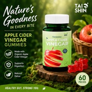 Taishin Taishou 排毒苹果醋软糖(0糖版本) 🍎有机熟成红地厘苹果醋 Apple Vinegar Gummy Gula-gula Kunyah Cuka Epal(Sugar-Free)