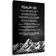 Psalm 121 Bible Verse Poster Kitchen Prints Rectangular Painting for Wall Decoration Pictures for Be